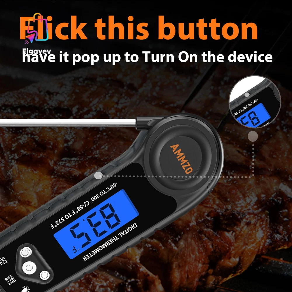 Meat Thermometer Digital, Candy Thermometer Food Thermometer Instant Read Thermo