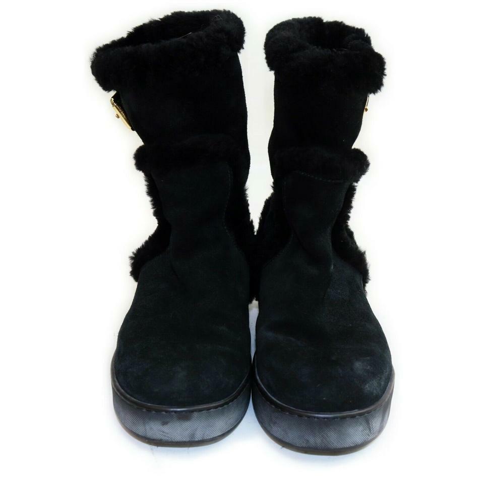 Louis Vuitton Black Shearling Winter Boots 862975 | eBay display picture 1