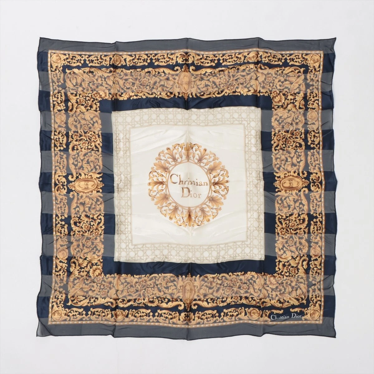 Foulard Christian Dior Sil   Marine
