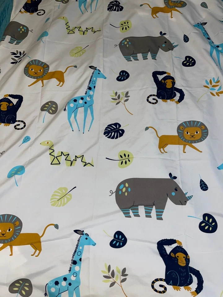 Sweet Jojo 婴儿 幼儿 Mod 丛林系列 窗帘 2 面板 42x84 每件 — 第 2/4 张图片