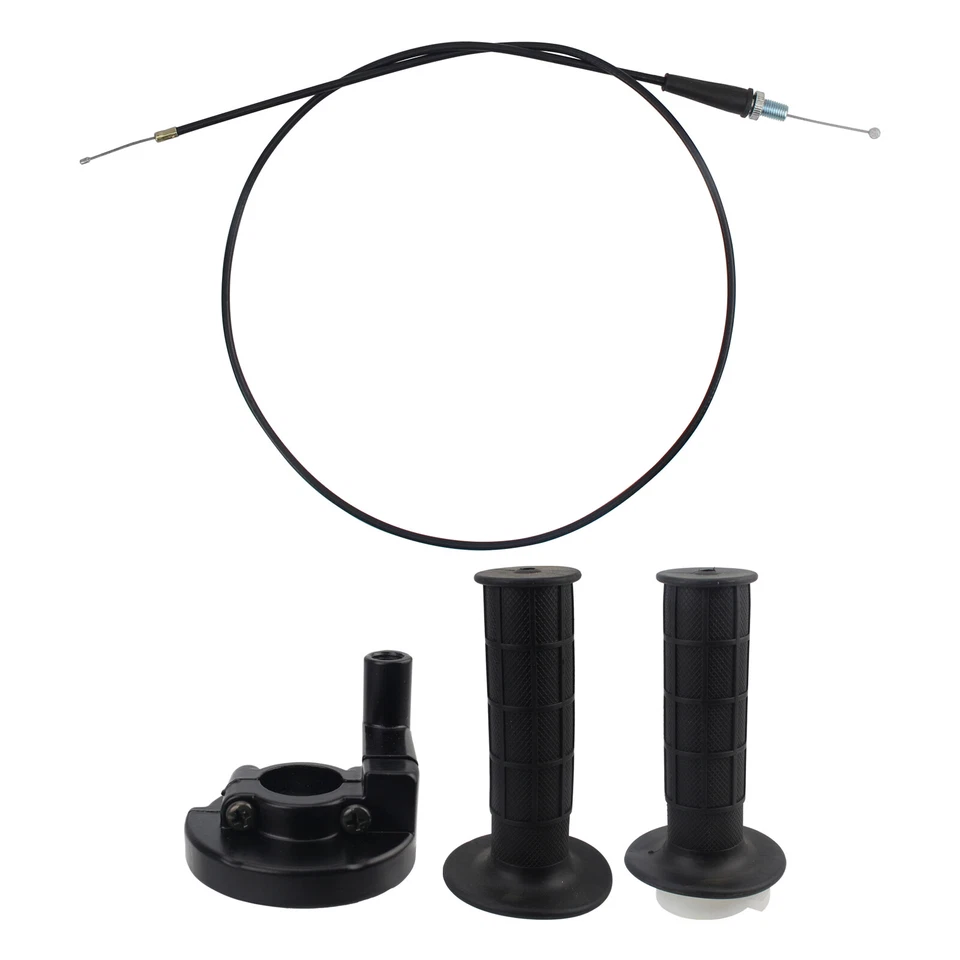 Handlebar Grip 7/8" Throttle Cable Clutch Brake Lever For Honda Z50R XR75 - Image 4 of 4