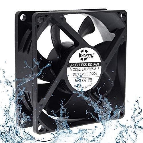 80mm DC 12V Waterproof Cooling Fan80X80X25mm High Speed