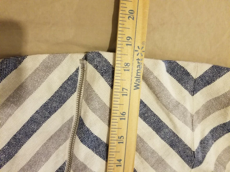 Womens Chico's Linen Sleeveless Jacket Vest White Blue - Image 4 of 4