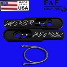 2019 Yamaha MT-09 bolt on swingarm extensions and brake line "Made In The USA"