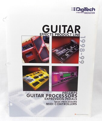 1998-99 DIGITECH GUITAR EFFECTS CATALOG RP3 2120 Valve RP20 RP12 RP7 BP8 XP400
