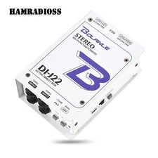 GAZ-J22 2 Channel Stereo 48V Phantom Power Supply Active Connection Audio DI Box