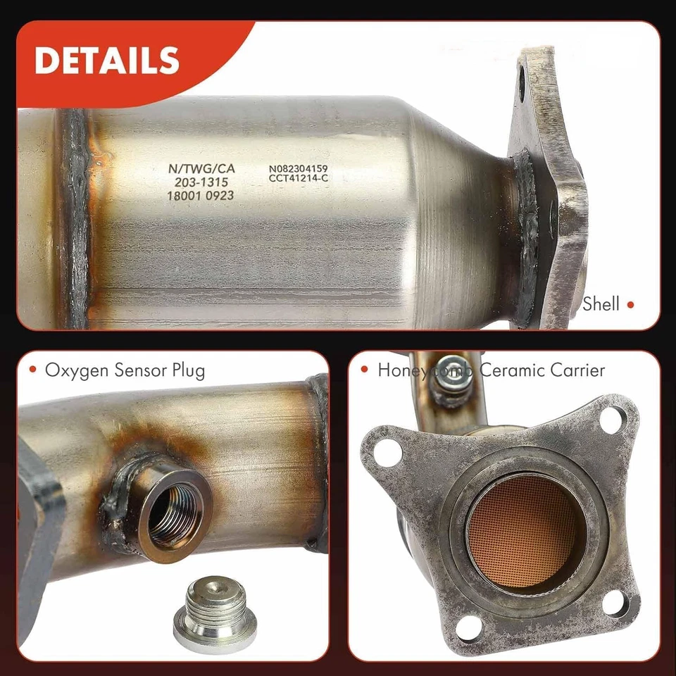 Se adapta a: Nissan Quest 2004-2009|Juego catalítico Nissan All Three 2004-2006 3,5 L NUEVO EE. UU. Foto 3 de 4