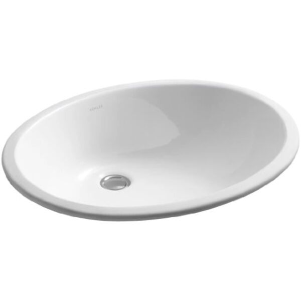 Kohler K22110 Caxton Undercounter Bathroom Sink White For - Kohler Caxton Oval Bathroom Sink K 2211