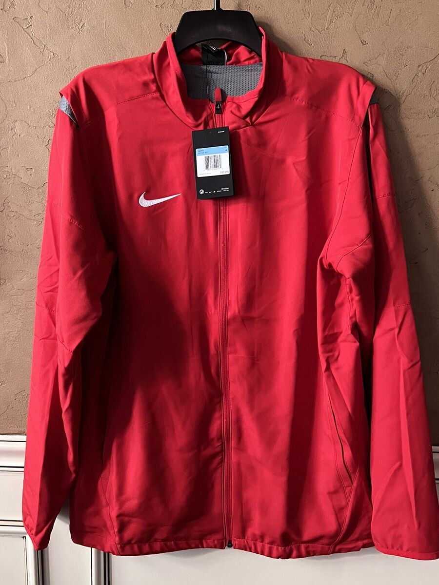 Nike Dri-FIT Team Dry Full Zip Training Jacket Red 897025 Nike Dri-FIT Team Dry Full Zip Training Jacket Red 897025