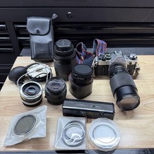 Canon AE-1 35mm SLR Film Camera W/55mm Bundle