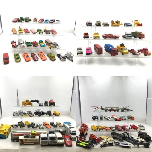 Vintage Die-Cast Toy Cars Trucks & Vehicles 80+ Mixed Brands Corgi Matchbox etc