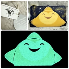 Disney Parks Loungefly Wish Movie Star Asha Glow-In-The-Dark Wallet 6.5x4" NWT