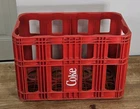 Coca-Cola Vintage Red 2-Liter (8) Bottle Carrier Crate ~ 18” x 12.5 x 9.5”.