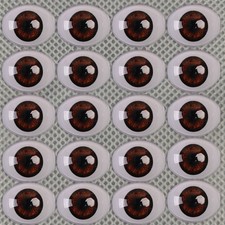 10pairs Acrylic Eyes Brown Eyeballs for 20"-22" Reborn Baby Dolls BJD OOAK Baby
