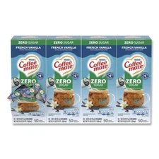 Coffee-mate 91757CT Coffee Creamer - Zero Sugar French Vanilla (200/Carton) New