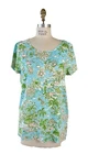 NWT Lilly Pulitzer Etta Scoop Neck Top Fresh Water Blue Sunbathers Bliss XL
