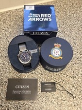 CITIZEN Red Arrows Eco-Drive Stainless Steel Mesh Bracelet Watch. Original Box!
