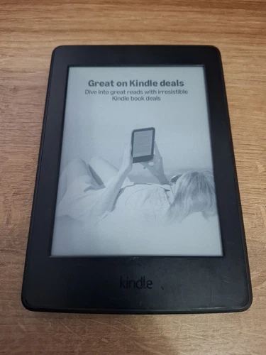 Amazon Kindle Paperwhite 7th Ge, 6” Display, 4GB WiFi Black READ DESCRIPTION 01