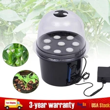 PP Hydroponics Seedling & Cloning System Aeroponic Propagation Kit 8 Plant Sites