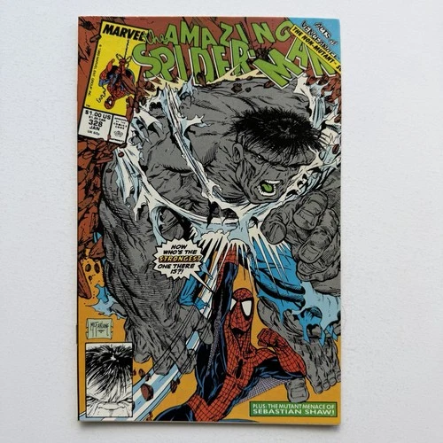 Marvel Comics The Amazing Spider-Man #328 VF/NM vs Hulk Todd McFarlane 1990