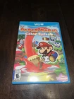 Paper Mario Color Splash  (Nintendo Wii U, 2016) Case, Paper Insert & Game Disc