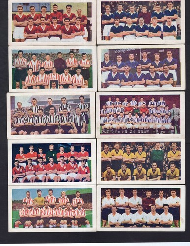 SOCCER BUBBLE GUM FOOTBALL CARDS SOCCER TEAMS NO.1 SERIES 1956 FULL SET OF 48 - Bild 3 von 10