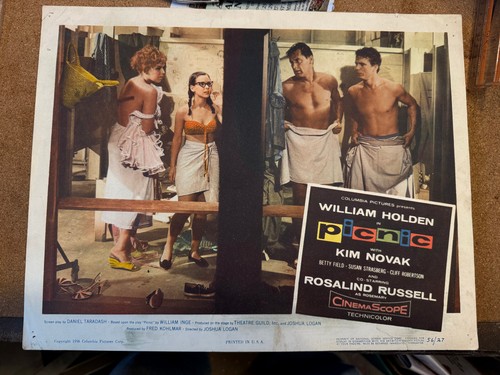 Picknick 1956 Columbia 11x14" Lobbykarte Kim Novak William Holden Susan Strasberg