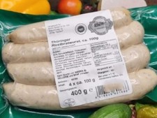 Thüringer Rostbratwurst ggA 400g, Roster, Bratwurst, original