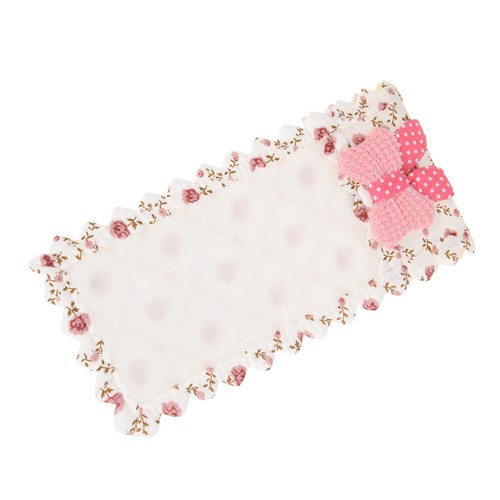 1PC Heart Shaped Fabric Bow Style Creative Beautiful Fabric Lace Cover - 第 10/12 張圖片