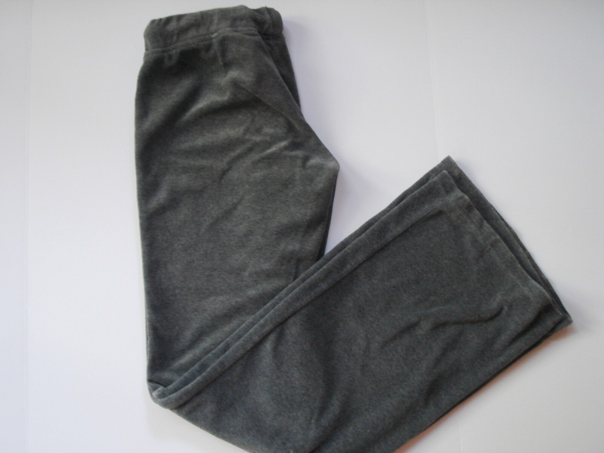 Express Velvet Pants Cotton with Wide Waistband, Gray Velour