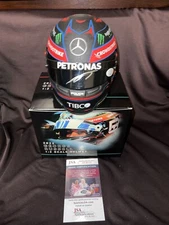 George Russell Signed Official 2022 Season Mini Helmet 1:2 Mercedes JSA Auth #2