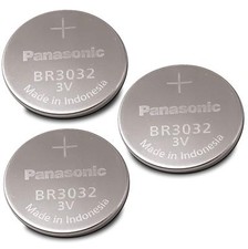 3 NEW PANASONIC BR3032 3V Lithium Batteries Replaces DL3032 3032- USA Seller