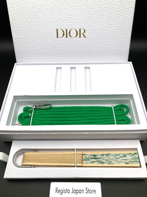 Christian Dior Folding Fan 2024 Green Strap Sensu Novelty Limited