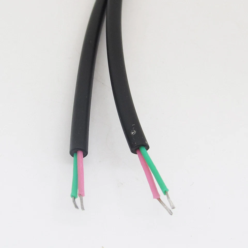 10pcs 0.3M/1ft Yellow Phono RCA Female Jack Audio Video DIY Pigtail Cable Black - Image 4 of 4