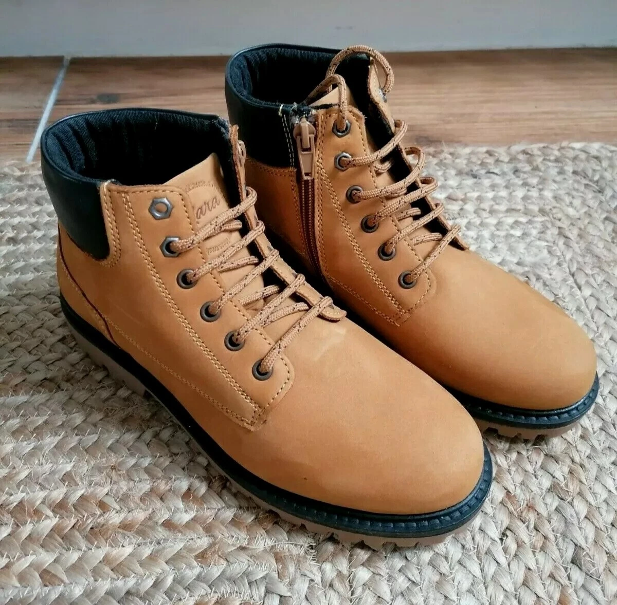 Boys leather sale lace up boots