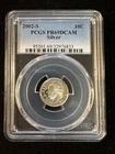 2002 S ROOSEVELT DIME PCGS PR69DCAM SILVER 833