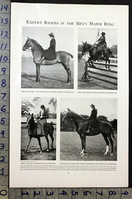 1915 EQUESTRIAN HORSE HUNT SHOW WOMEN BRYN MAWR RULON-MILLER