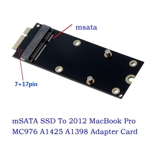 msata SSD Adapter for 2012 MACBOOK PRO Retina A1398 MC975 MC976 Adapter card - 第 1/7 張圖片