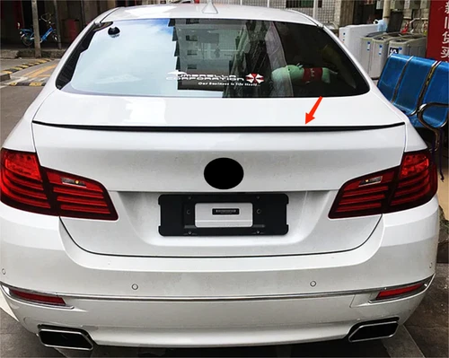Glossy Black Rear M5 Style Spoiler Wing Fit 2011-2017 BMW 5 Series F10 Sedan 4DR - Picture 1 of 8
