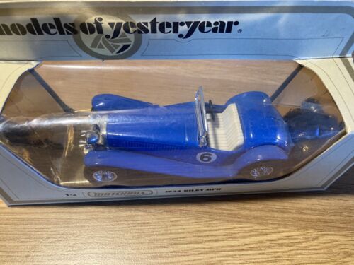 Matchbox Models of Yesteryear Y-3 1934 Riley MPH Car - Blue - Scale 1:35 - Boxed - Picture 7 of 8