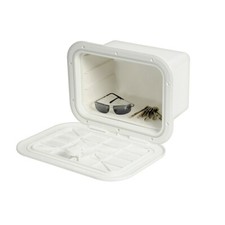 Boat Storage Locker Box  with Hatch 380 x 280 mm White Caravan Sailing 20.312.00