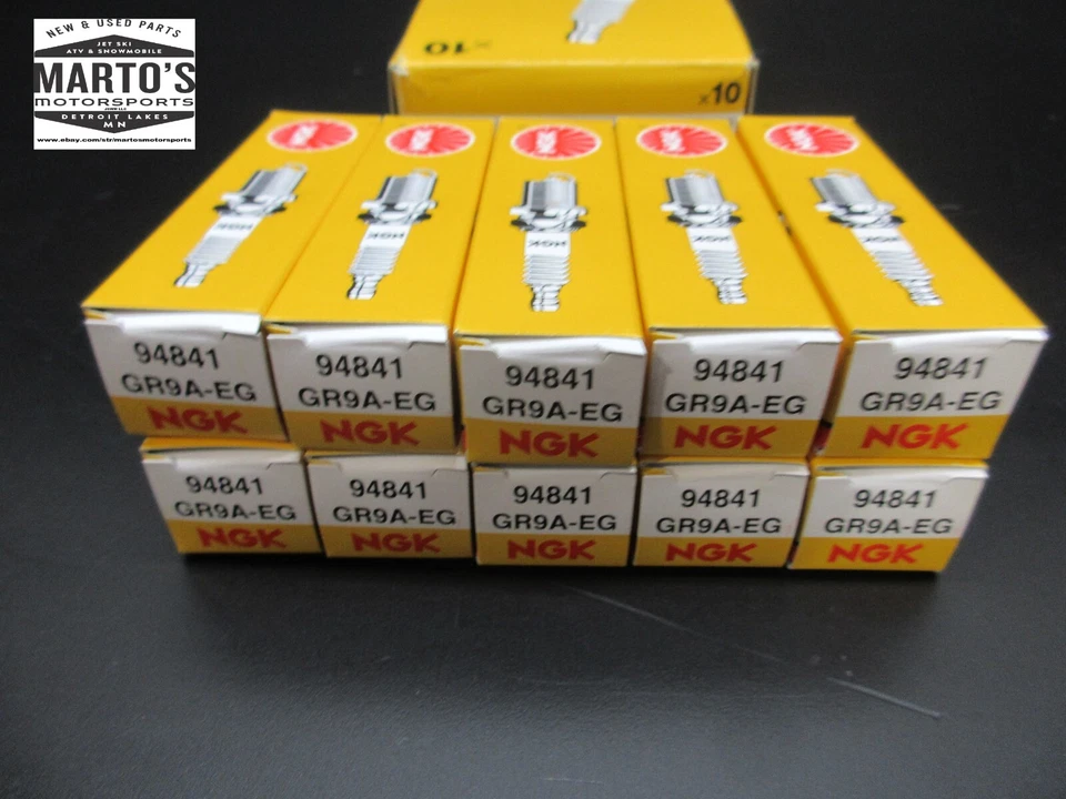 10 BUJÍAS POLARIS RMK PRO RUSH SWITCHBACK IQ SHIFT 600 800 GR9A-EG NGK nuevas Foto 2 de 4