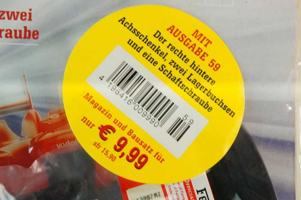 Kyosho DeAgostini Kit Ferrari F2004 / F1-04059 mit Heft OVP Ausgabe Nr.59 - Bild 2 von 3