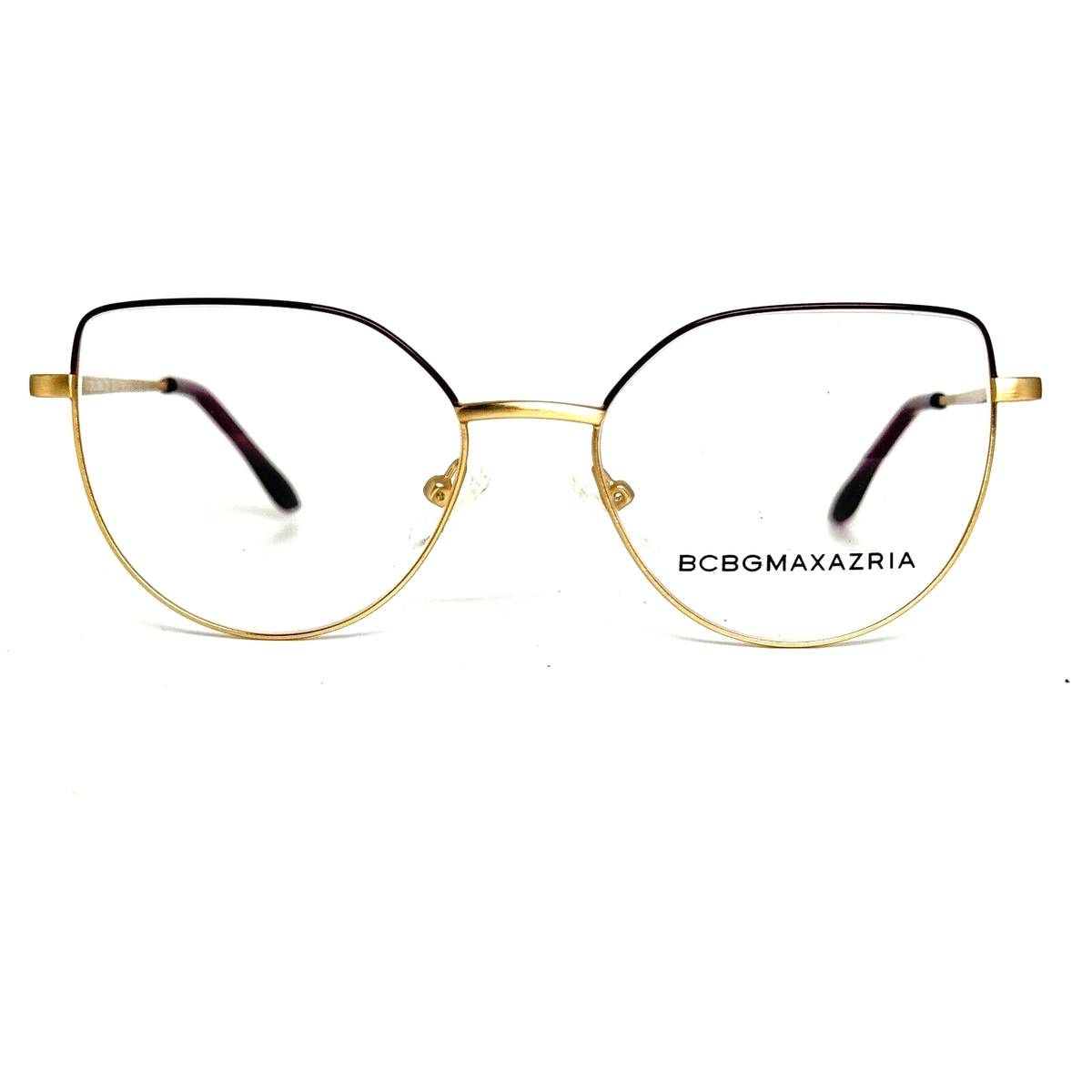 BCBGMAXAZRIA‎ Henley Purple Rose Gold Eyeglasses Frame 54-15-135mm B40mm H13568 BCBG Max Azaria Purple Rose Gold 51mm New Authentic Eyeglass  main image 2