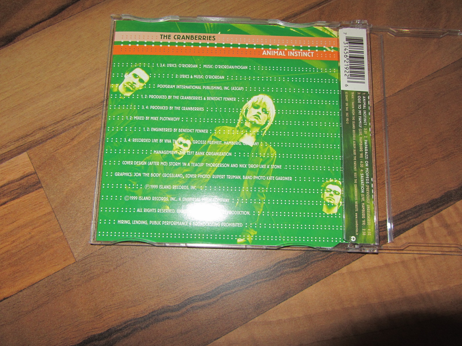 THE CRANBERRIES Animal Instinct 1999 GERMANY CD single non album track