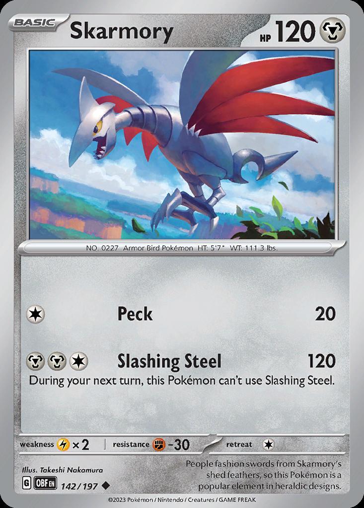 Pokemon Skarmory (142/234) Obsidian Flames LP