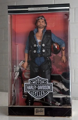 Barbie Harley Davidson Ken Barbie Doll Collector Edition 1999 Motorcycle (NIB)