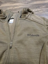 Columbia Women s Size S Olive Green Hoodie Thumbholes Pockets Princess Seam