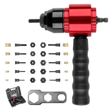 Rivet Nut Tool Rivet Nut Kit Rivet Nut Gun Adapter Compatible with Cordless D...