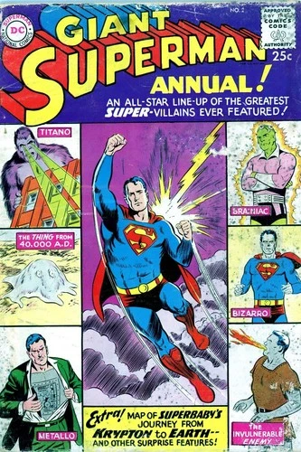 Superman Annual #2 Silver Age Brainiac Giant Vintage DC Comic 1960-NO RESERVE!
